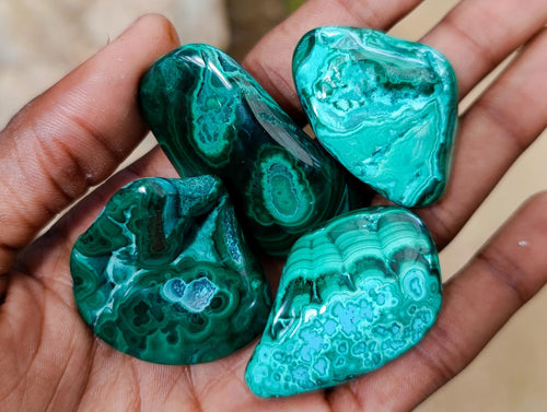 Polished Malacolla Free Forms x 35 From Kulukuluku, Congo - Toprock Gemstones and Minerals 