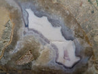 Polished Large Blue Lace Agate Standing Display Piece x 1 From Nsanje, Malawi - Toprock Gemstones and Minerals 