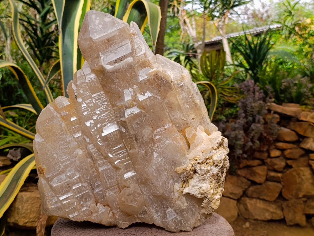 Natural XL Stepped Skeletal Multi-Terminated Quartz Cluster x 1 From Ambatofinandrahana, Madagascar - Toprock Gemstones and Minerals 