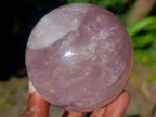 Polished Gemmy Star Rose Quartz Spheres x 2 From Madagascar - Toprock Gemstones and Minerals 