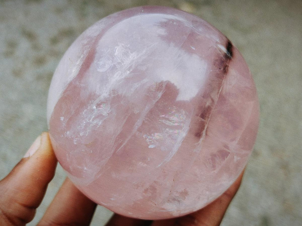 Polished Gemmy Star Rose Quartz Spheres x 2 From Madagascar - Toprock Gemstones and Minerals 