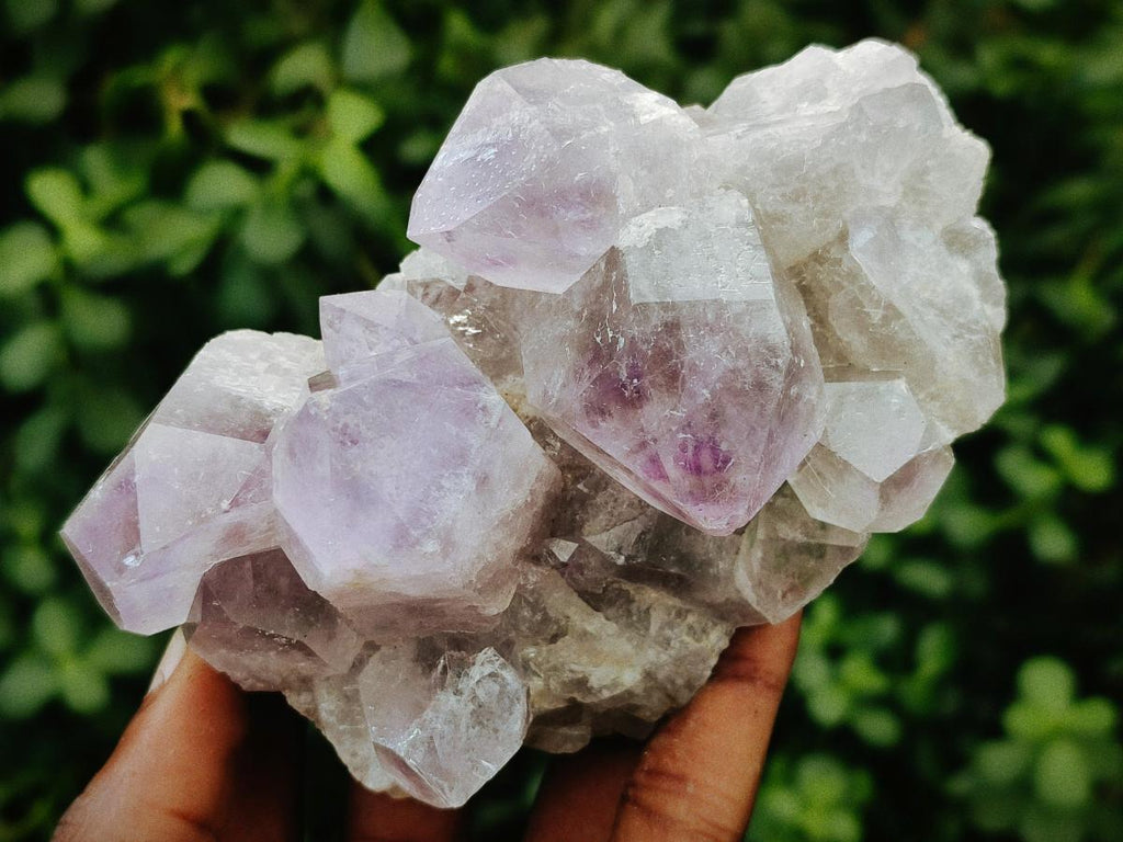 Natural Jacaranda Amethyst Crystals and Clusters x 6 From Mumbwa, Zambia - Toprock Gemstones and Minerals 