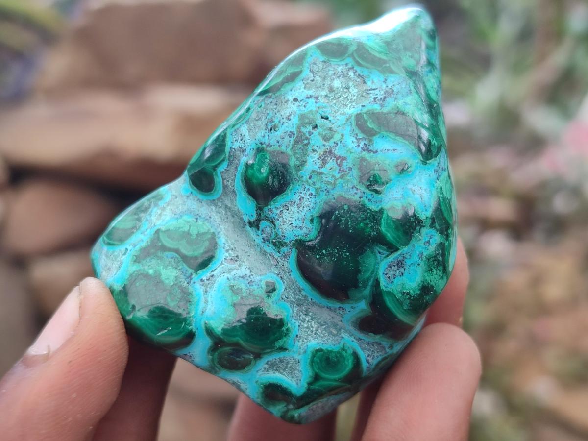 Polished Malacolla Free Forms x 12 From Kulukuluku, Congo - Toprock Gemstones and Minerals 