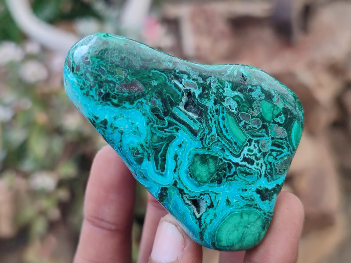 Polished Malacolla Free Forms x 12 From Kulukuluku, Congo - Toprock Gemstones and Minerals 