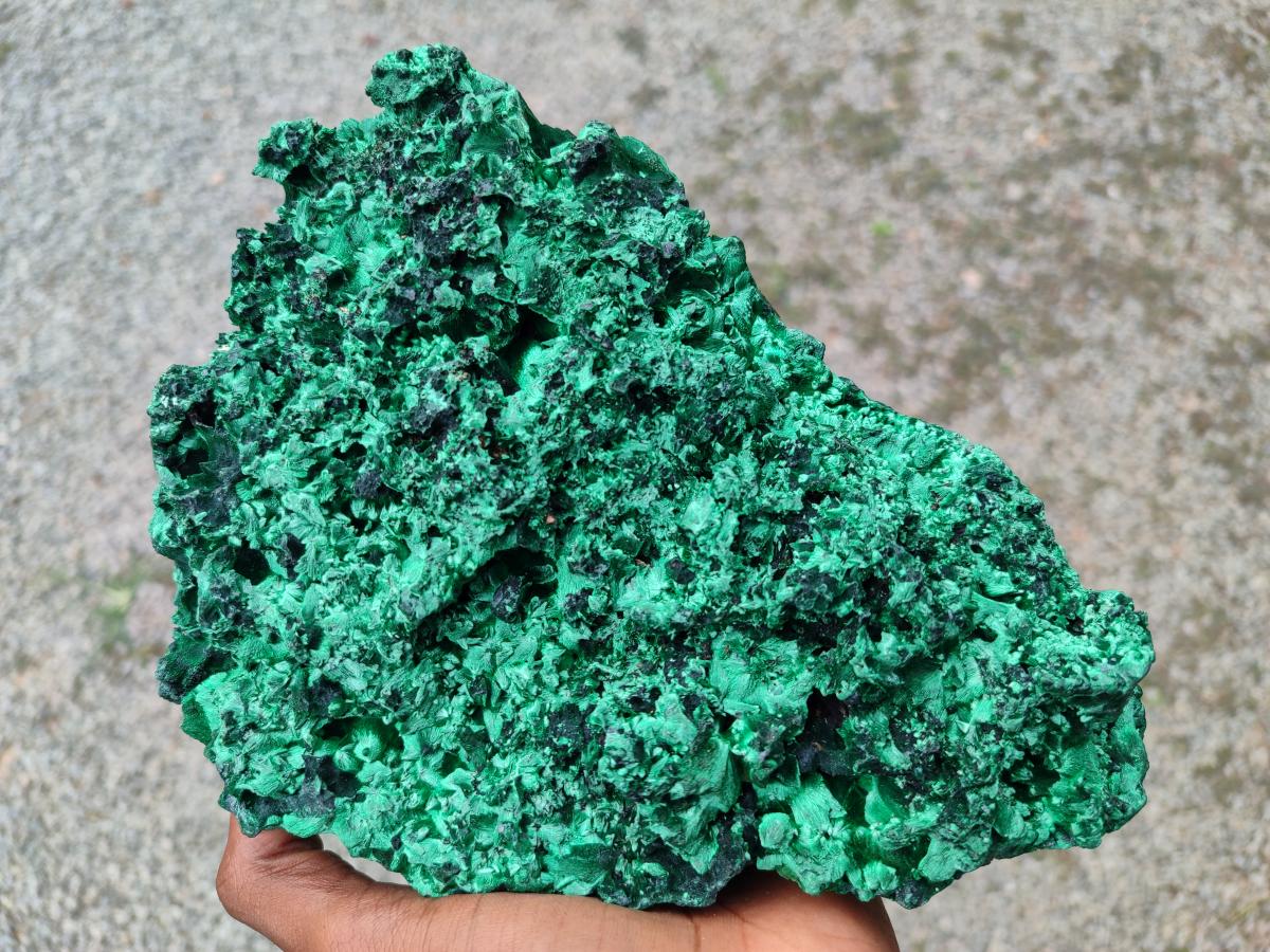 Natural XL Silky Malachite Specimen x 1 From Kasompe, Congo - Toprock Gemstones and Minerals 
