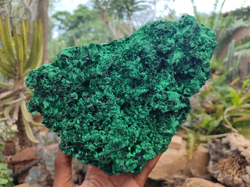 Natural XL Silky Malachite Specimen x 1 From Kasompe, Congo - Toprock Gemstones and Minerals 