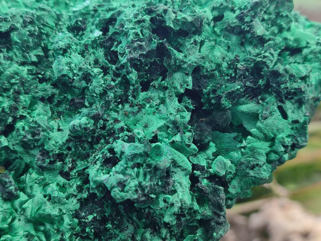 Natural XL Silky Malachite Specimen x 1 From Kasompe, Congo - Toprock Gemstones and Minerals 