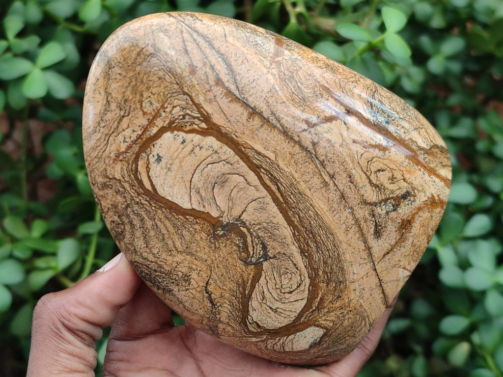 Polished Picture Stone Jasper Standing Display Pieces x 2 From Ais-Ais, Namibia - Toprock Gemstones and Minerals 