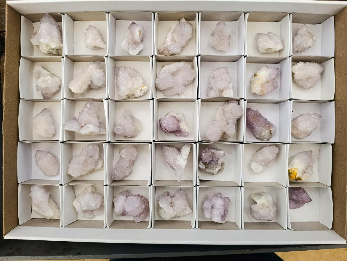 Natural Lilac Spirit Amethyst Crystals and Clusters x 35 From Boekenhouthoek, South Africa - Toprock Gemstones and Minerals 