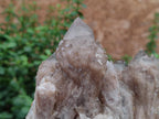 Natural Smokey Quartz Clusters with White Phantoms x 2 From Luena, Congo - Toprock Gemstones and Minerals 