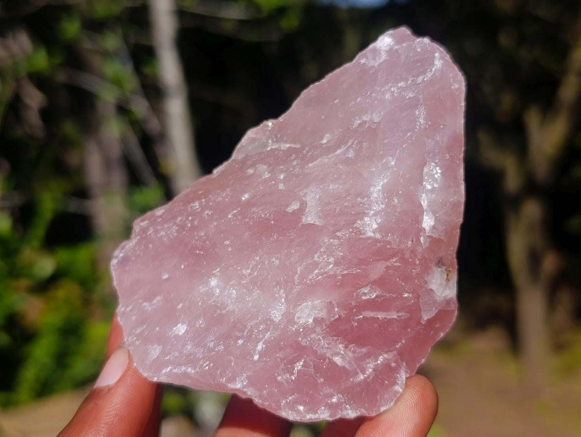 Natural Cobbed Rose Quartz Specimens x 12 From Northern Cape, South Africa - Toprock Gemstones and Minerals 