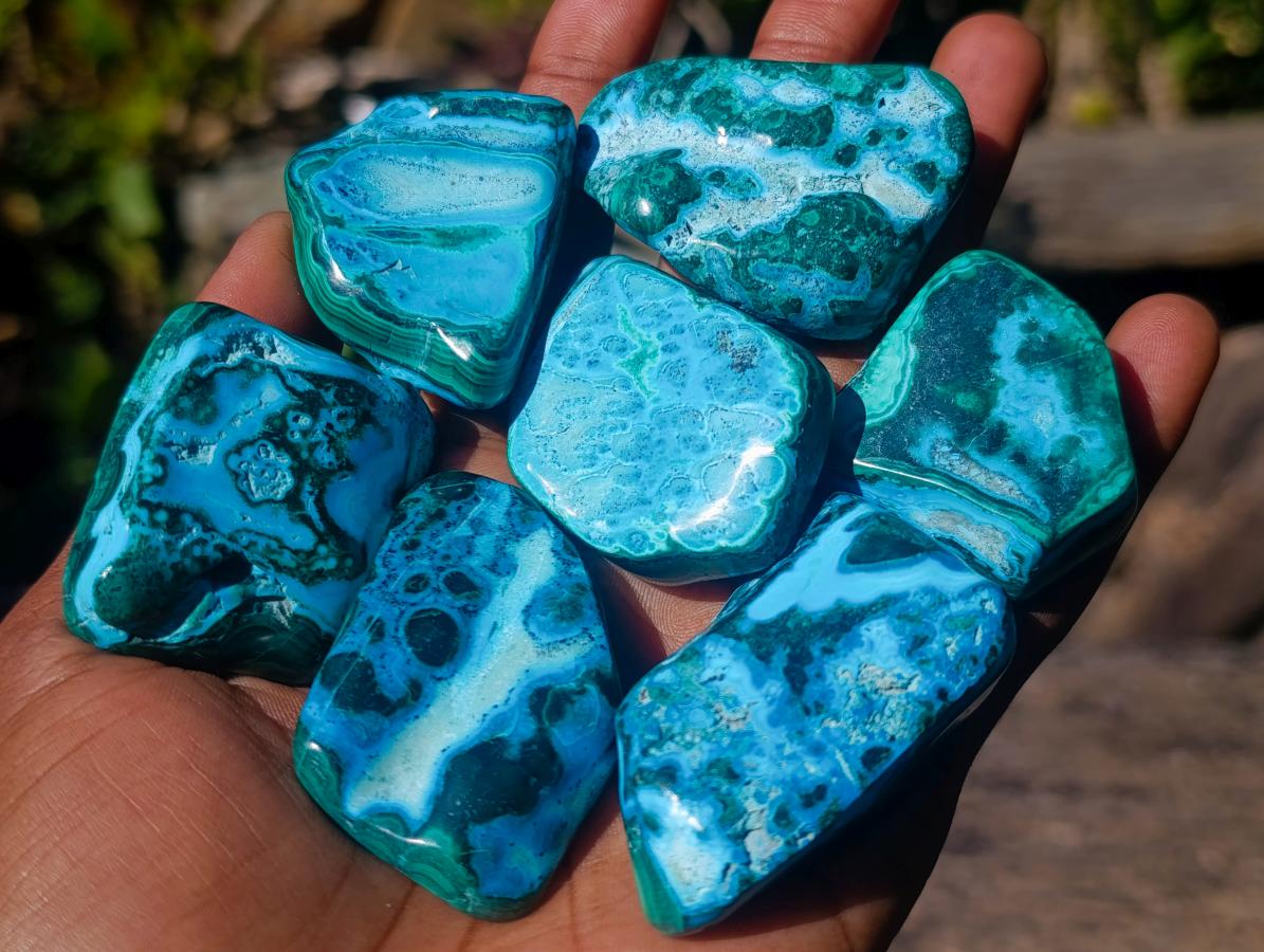 Polished Malacolla Free Forms x 35 From Kulukuluku, Congo - Toprock Gemstones and Minerals 