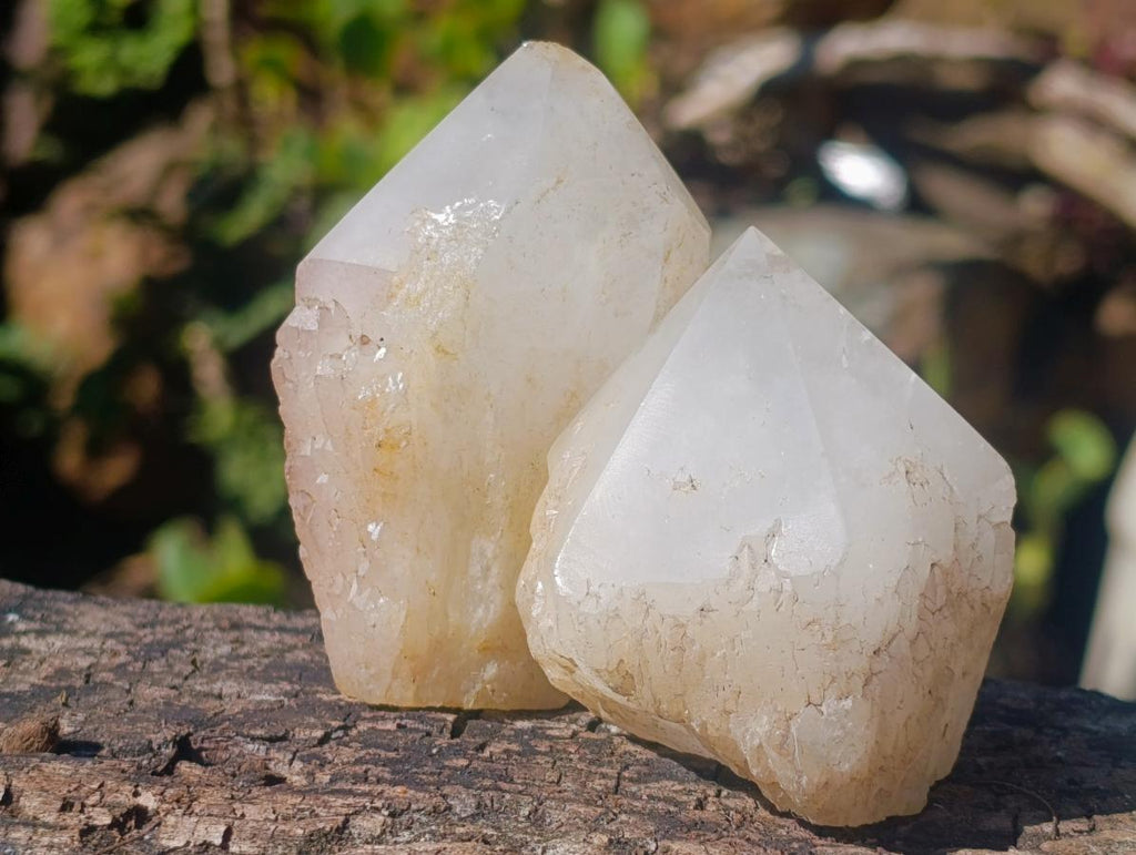 Polished Cascading Candle Quartz Crystals x 15 From Antsirabe, Madagascar - Toprock Gemstones and Minerals 