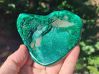 Polished Flower Banded Malachite Free Forms x 3 From Congo - Toprock Gemstones and Minerals 
