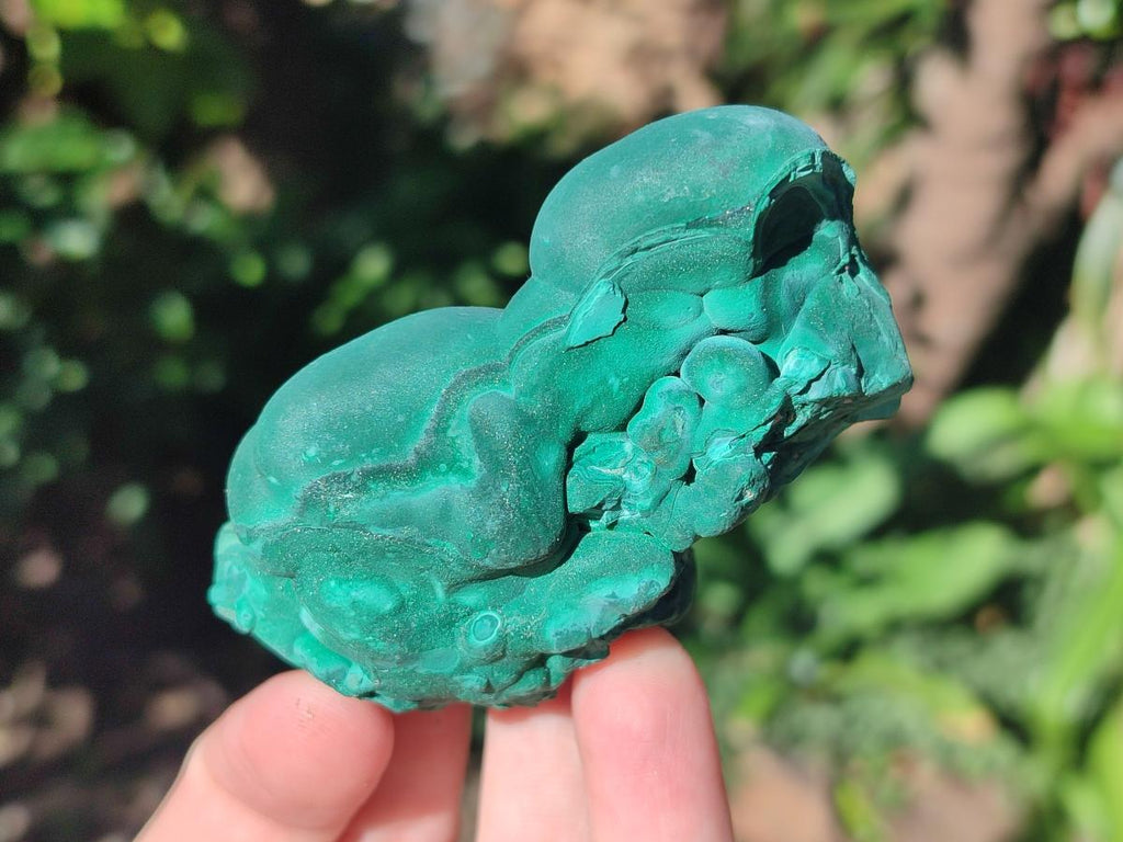 Natural Botryoidal Malachite Specimens x 6 From Congo - Toprock Gemstones and Minerals 