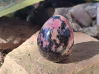 Polished Rhodonite Gemstone Eggs x 6 From Ambindavato, Madagascar - Toprock Gemstones and Minerals 