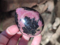 Polished Rhodonite Gemstone Eggs x 6 From Ambindavato, Madagascar - Toprock Gemstones and Minerals 