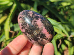 Polished Rhodonite Gemstone Eggs x 6 From Ambindavato, Madagascar - Toprock Gemstones and Minerals 