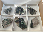 Natural Libethenite Crystals on Dolomite Matrix Specimens x 6 From Shituru, Congo - Toprock Gemstones and Minerals 