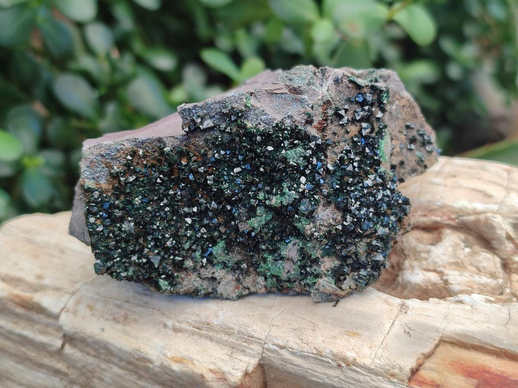 Natural Libethenite Crystals on Dolomite Matrix Specimens x 6 From Shituru, Congo - Toprock Gemstones and Minerals 