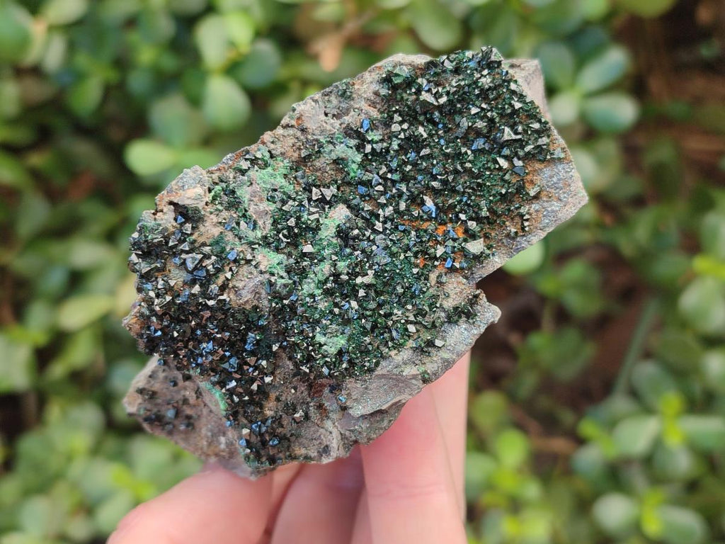 Natural Libethenite Crystals on Dolomite Matrix Specimens x 6 From Shituru, Congo - Toprock Gemstones and Minerals 
