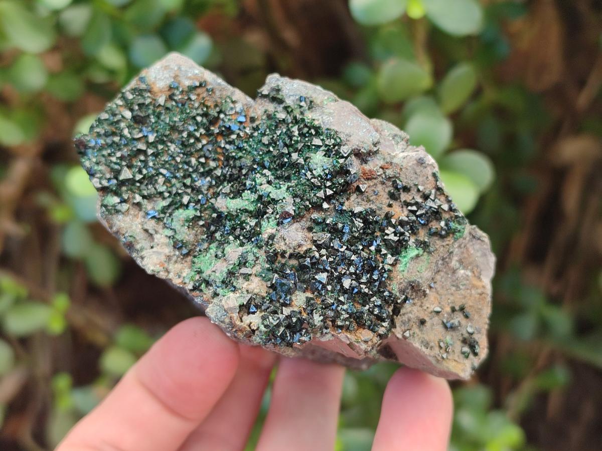 Natural Libethenite Crystals on Dolomite Matrix Specimens x 6 From Shituru, Congo - Toprock Gemstones and Minerals 