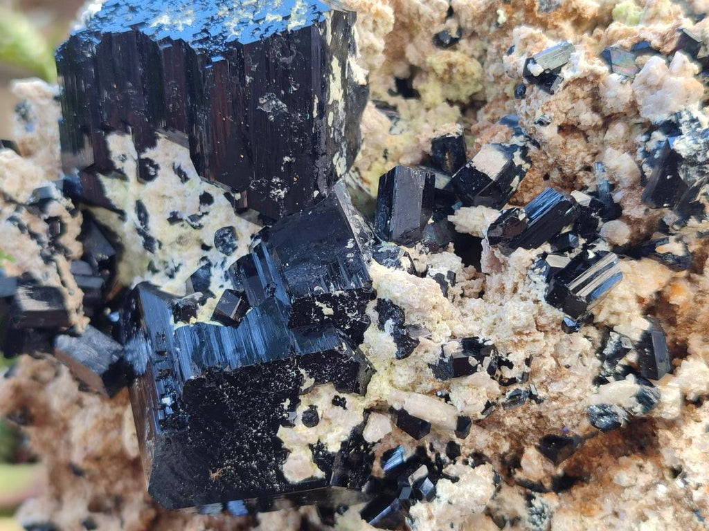 Natural XL Schorl Black Tourmaline with Associated Minerals x 1 From Erongo, Namibia - Toprock Gemstones and Minerals 