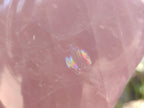 Polished Gemmy Rose Quartz Standing Display Pieces x 2 From Madagascar - Toprock Gemstones and Minerals 