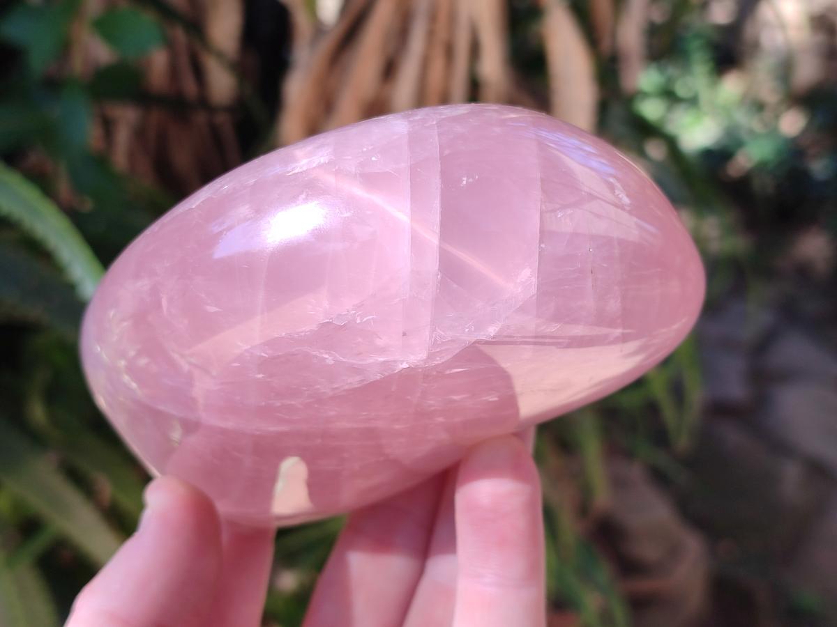 Polished Gemmy Rose Quartz Standing Display Pieces x 2 From Madagascar - Toprock Gemstones and Minerals 