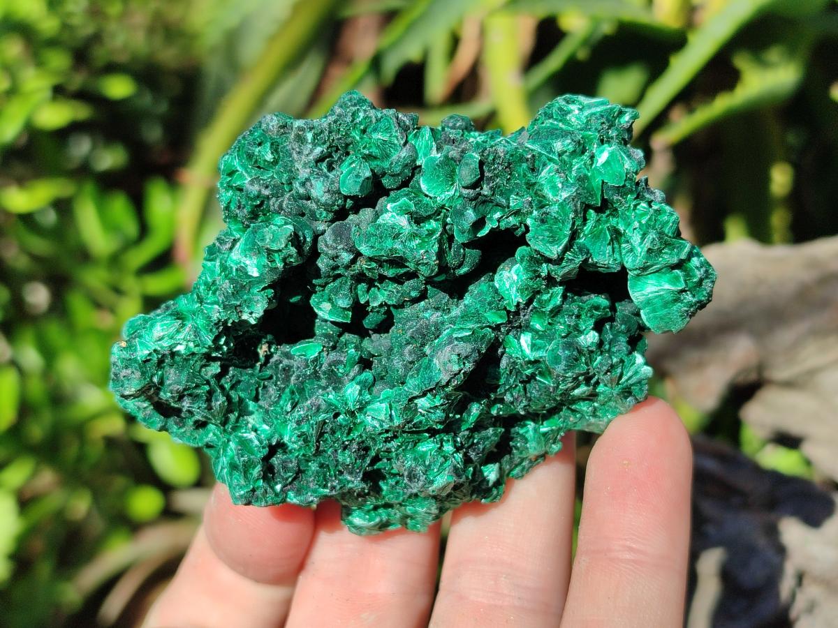 Natural Silky Malachite Specimens x 6 From Kasompe, Congo - Toprock Gemstones and Minerals 