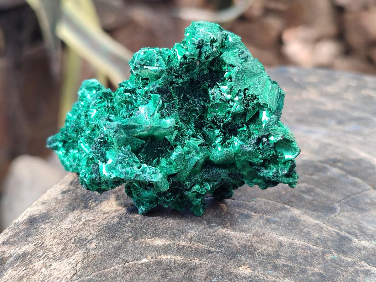 Natural Silky Malachite Specimens x 6 From Kasompe, Congo - Toprock Gemstones and Minerals 