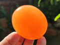 Polished Orange Twist Calcite Galets x 20 From Maevantanana, Madagascar - Toprock Gemstones and Minerals 