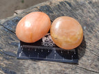 Polished Orange Twist Calcite Galets x 20 From Maevantanana, Madagascar - Toprock Gemstones and Minerals 
