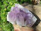 Natural Jacaranda Amethyst Clusters x 3 From Mumbwa, Zambia - Toprock Gemstones and Minerals 