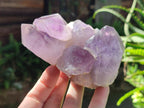Natural Jacaranda Amethyst Clusters x 3 From Mumbwa, Zambia - Toprock Gemstones and Minerals 