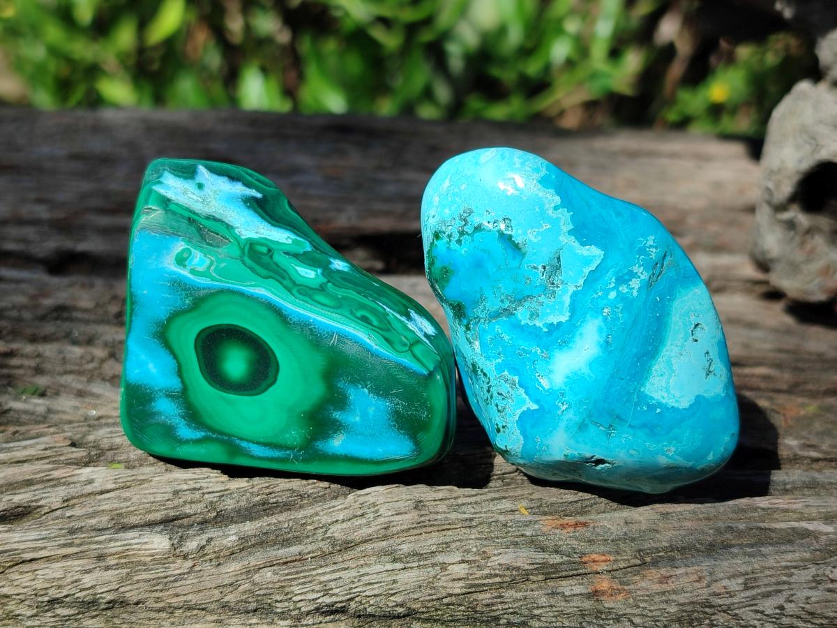 Polished Malacolla Free Forms x 12 From Kulukuluku, Congo - Toprock Gemstones and Minerals 