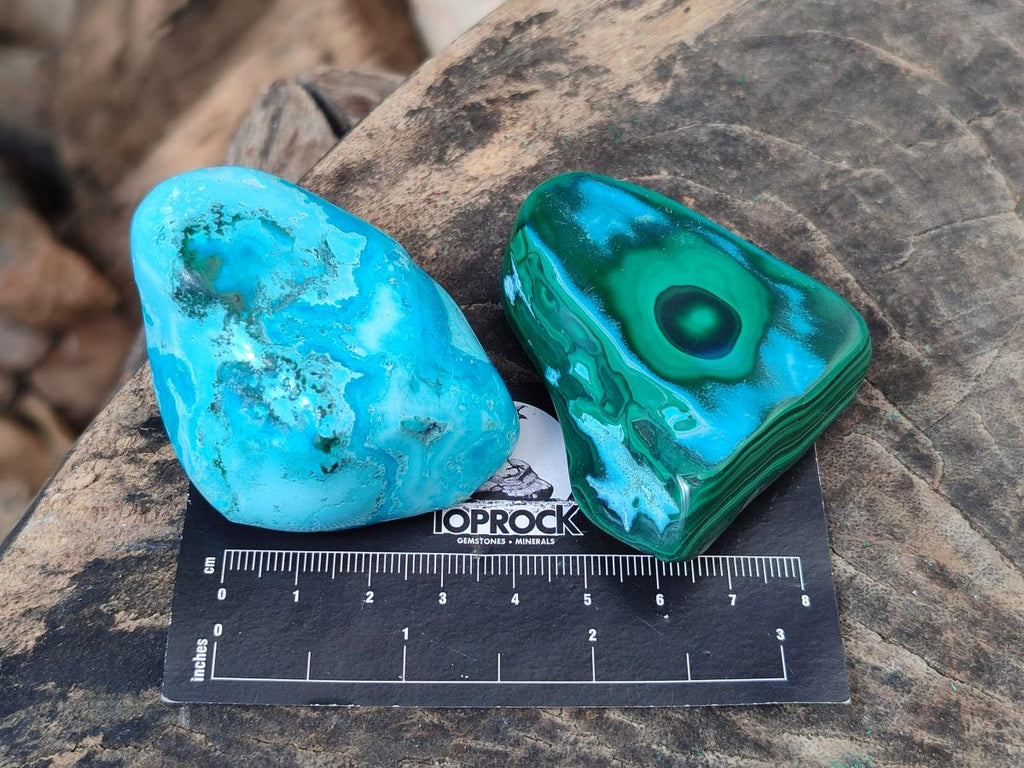 Polished Malacolla Free Forms x 12 From Kulukuluku, Congo - Toprock Gemstones and Minerals 