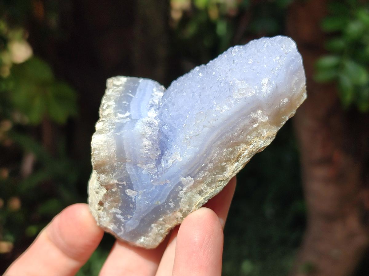 Natural Blue Lace Agate Geode Specimens x 12 From Nsanje, Malawi - Toprock Gemstones and Minerals 