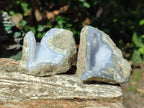 Natural Blue Lace Agate Geode Specimens x 12 From Nsanje, Malawi - Toprock Gemstones and Minerals 