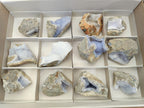 Natural Blue Lace Agate Geode Specimens x 12 From Nsanje, Malawi - Toprock Gemstones and Minerals 