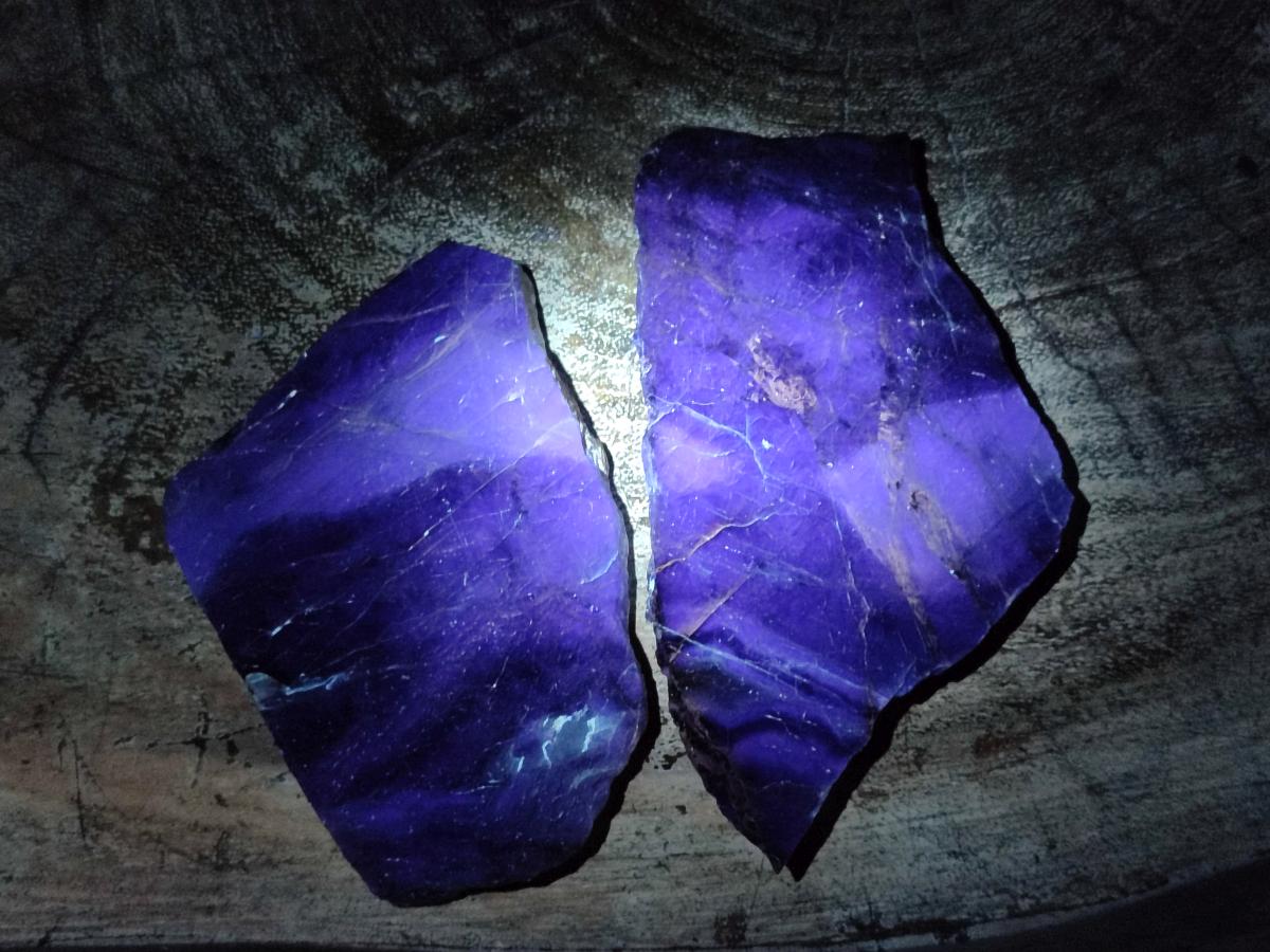 Polished Watermelon Fluorite Slices x 7 From Uis, Namibia - Toprock Gemstones and Minerals 