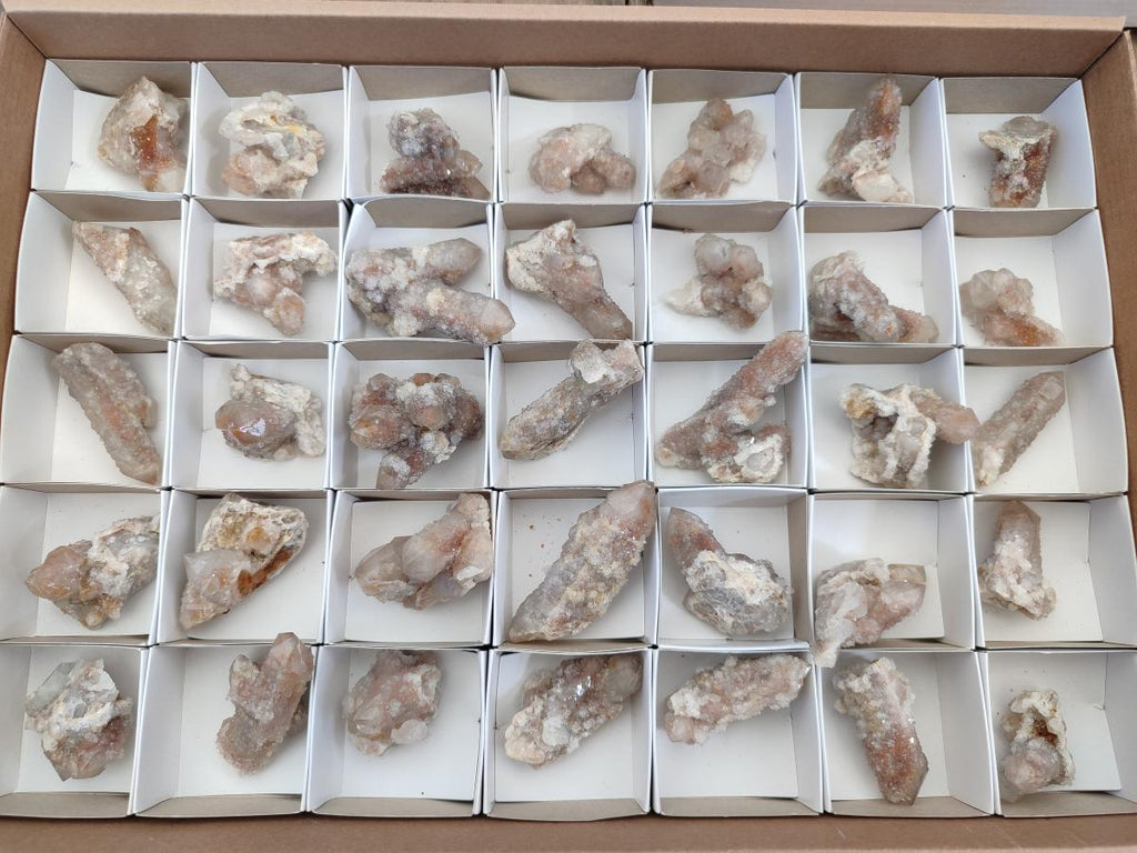 Natural Smokey Spirit Quartz Clusters with Hematoid Coating x 35 From Boekenhouthoek, South Africa - Toprock Gemstones and Minerals 