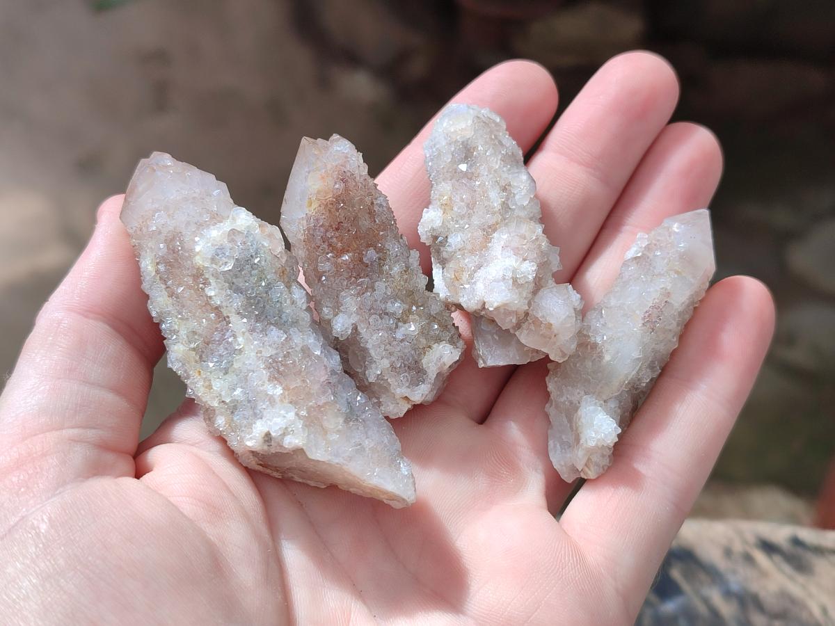 Natural Smokey Spirit Quartz Clusters with Hematoid Coating x 35 From Boekenhouthoek, South Africa - Toprock Gemstones and Minerals 