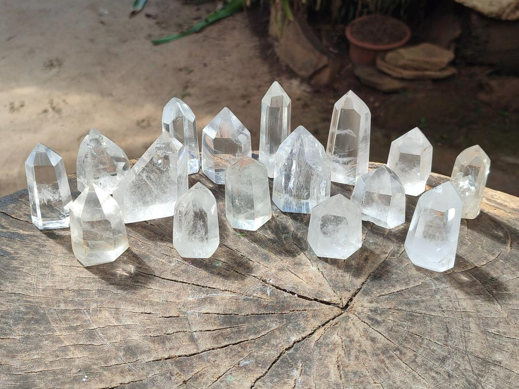 Polished Clear Quartz Display Crystals x 24 From Madagascar - Toprock Gemstones and Minerals 