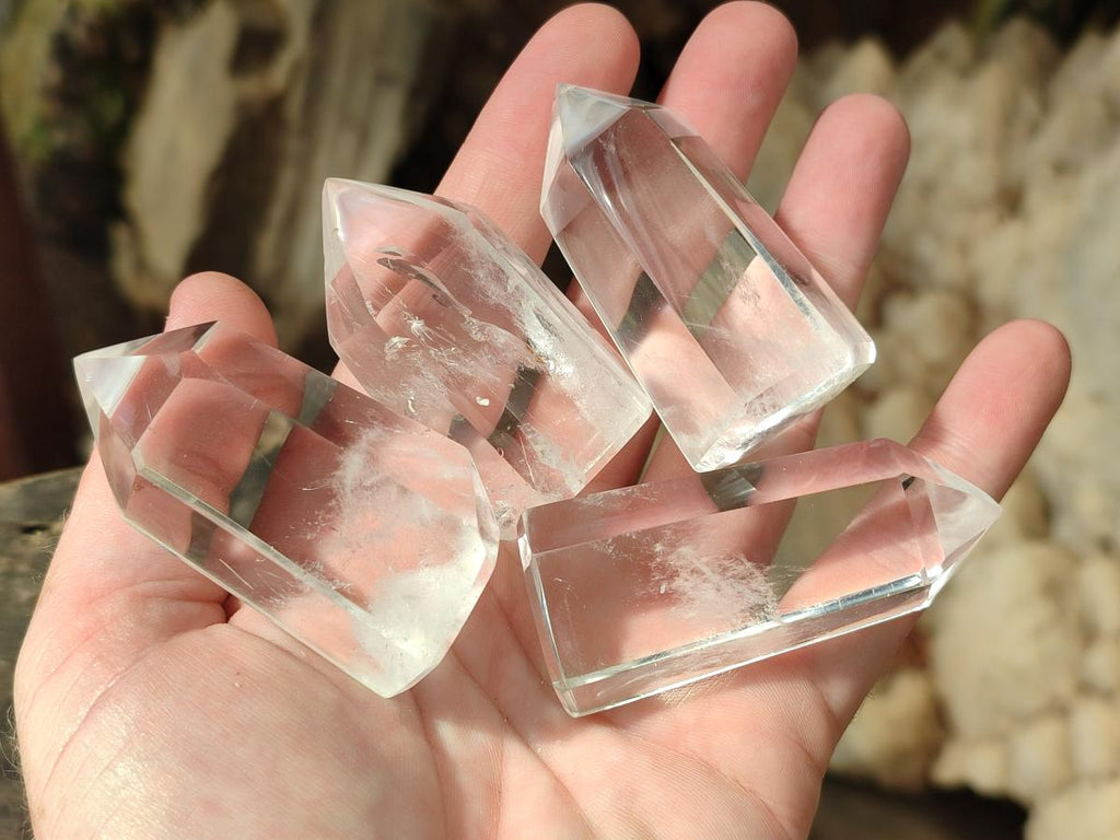 Polished Clear Quartz Display Crystals x 24 From Madagascar - Toprock Gemstones and Minerals 