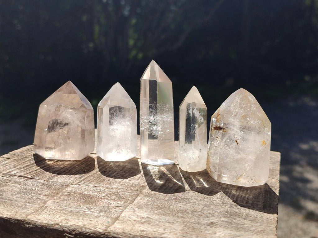 Polished Clear Quartz Display Crystals x 24 From Madagascar - Toprock Gemstones and Minerals 