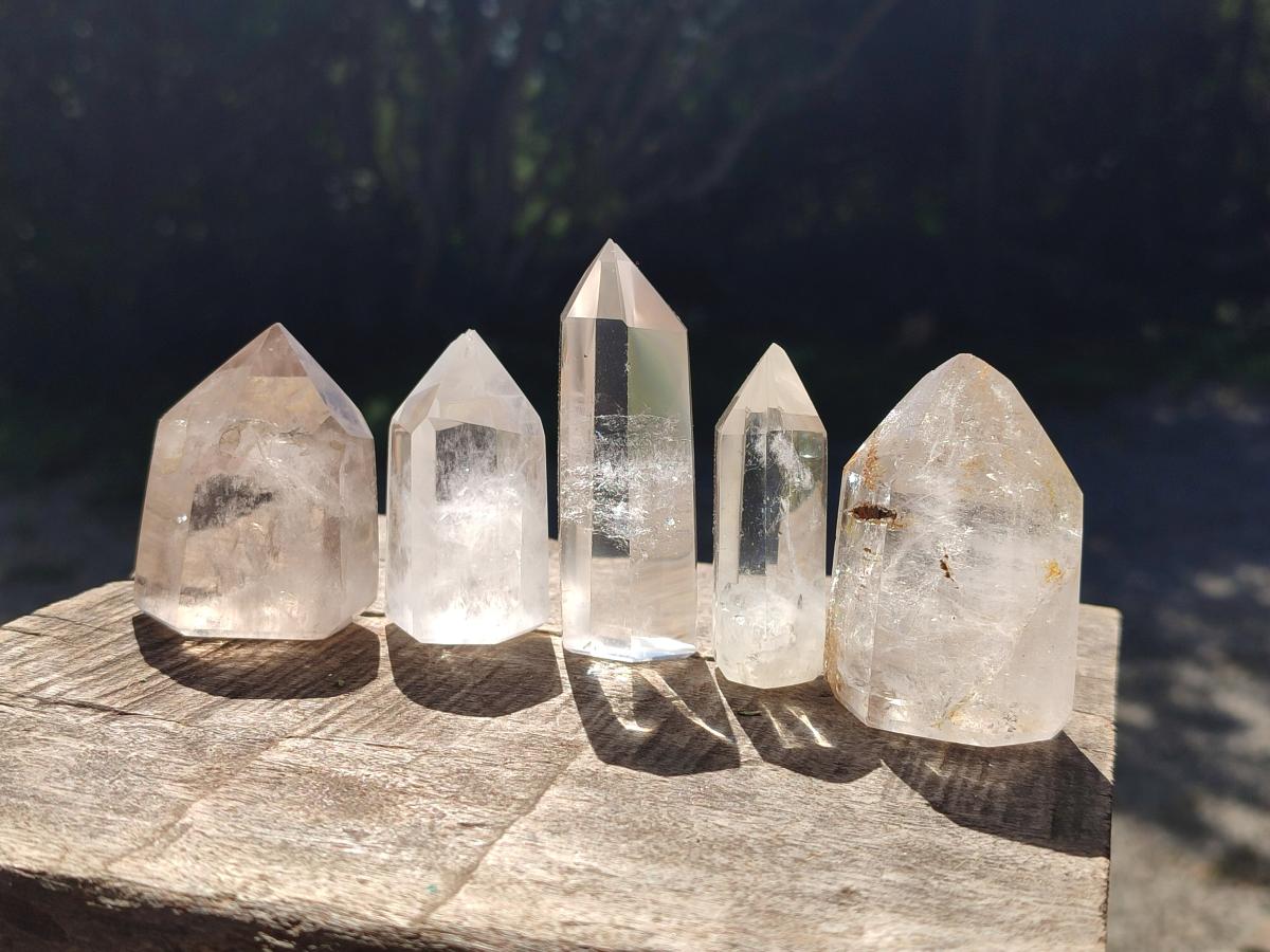 Polished Clear Quartz Display Crystals x 24 From Madagascar - Toprock Gemstones and Minerals 