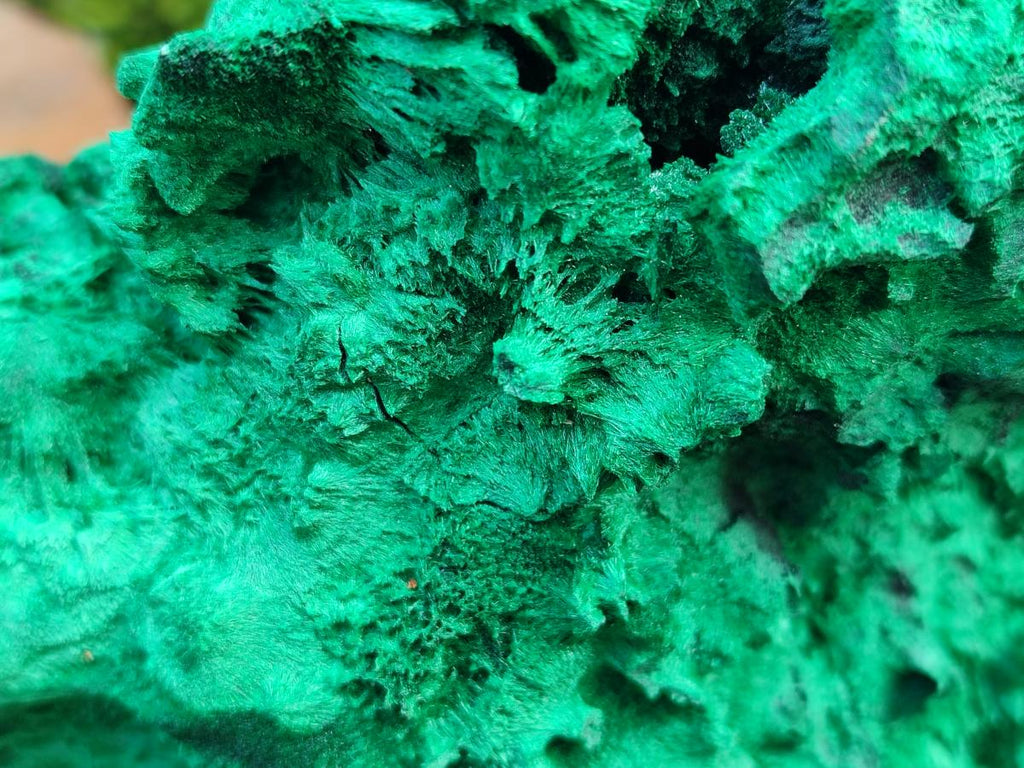 Natural XL Silky Malachite Specimen x 1 From Kasompe, Congo - Toprock Gemstones and Minerals 