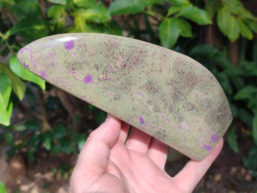 Polished Stichtite Standing Display Piece x 2 From Barberton, South Africa - Toprock Gemstones and Minerals 