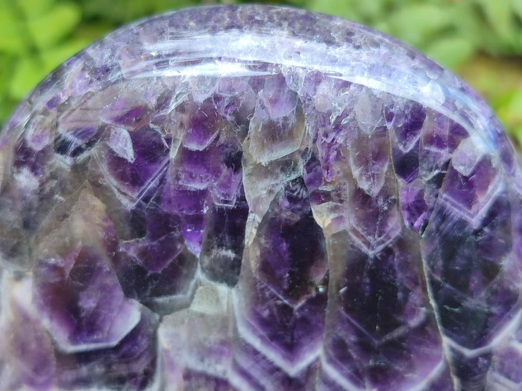 Polished Chevron Amethyst Standing Display Piece x 1 From Zambia - Toprock Gemstones and Minerals 